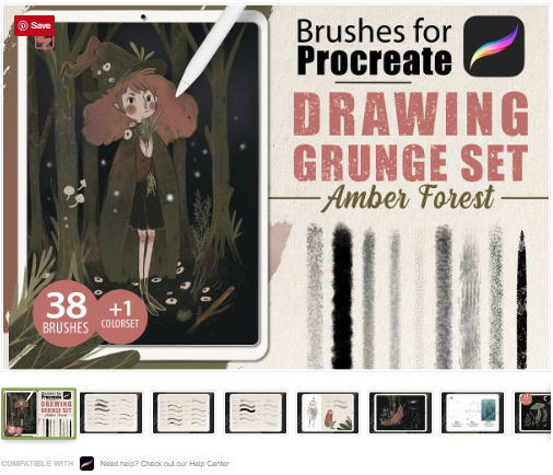 [Сreativemarket] Procreate - Drawing Grunge Brushe_0.png